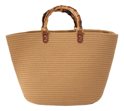 Bolso De Playa Para Mujer, Bolso Tejido Bohemio Informal A