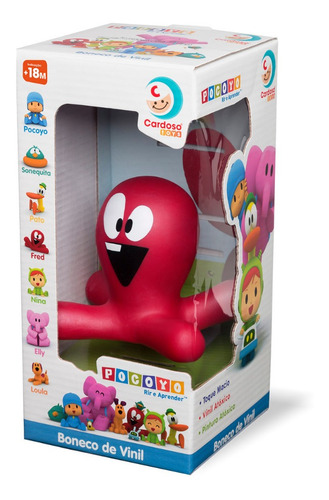 Boneco De Vinil Coleção Infantil Turma Do Pocoyo Fred Polvo