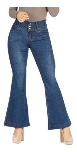 Jeans Mujer  Forrados Con Polar Full Elasticados Puh Up 