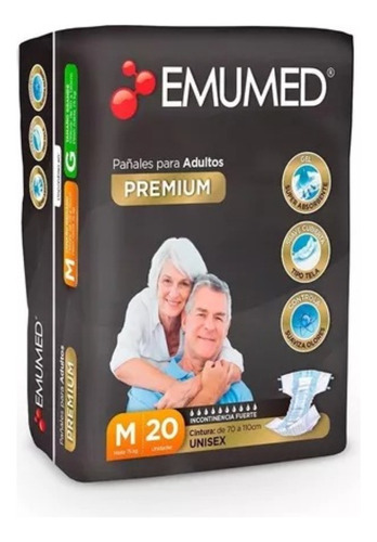 Pañales Para Adultos Emumed Talla M - 20uds Mediano