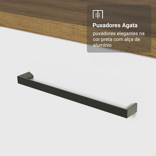 Armário De Cozinha Completa 549cm Agata Madesa 01 Rb Cor Rustic/branco