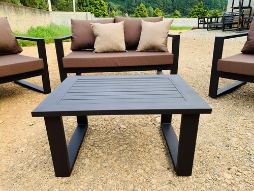 Conjunto De Sofá Flat Em Alumínio Para Área Externa Jardim Escolha Sua Cor Após A Compra