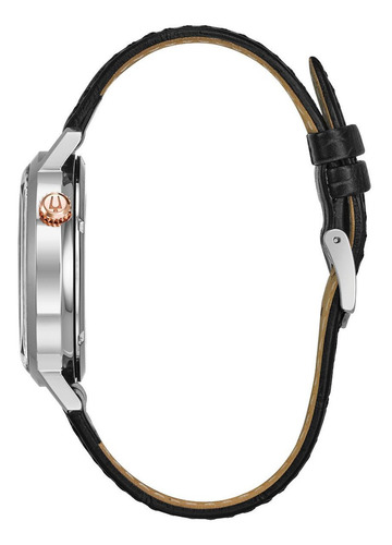 Imagen 2 de 7 de 98a187 Reloj Bulova Mechanicals Cafe/gris/rosado