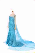 Comprar A Halloween Frozen Cosplay Adulto Frozen Princesa Elsa Vestido