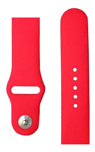 Extensible Colors De Silicón Compatible A Apple Watch S12345 Ancho De La Correa 4 Cm Color Rojo