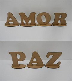 200 Letras Decorativa Mdf Crú 12 Cm Altura