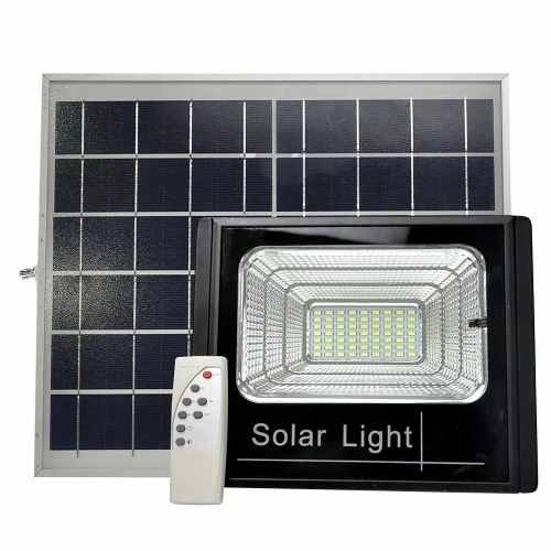Refletor Led 60w Energia Solar Com Controle E Placa Completo