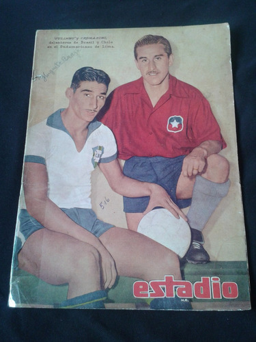 Estadio N° 516 4 De Abril De 1953 Julinho Y Cremaschi