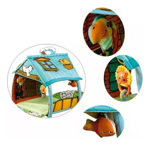 Gimnasio Bebe Pelotas Starkids Happy Space Casita Azul