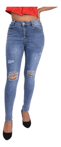 Pantalón De Mezclilla Para Dama Jeans De Moda Skinny