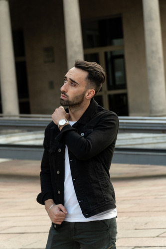 Campera De Jean Hombre Negra O Verde Chaqueta Jacket