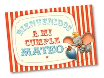 Comprar Candy Bar Mini Kit Imprimible Dumbo Mod.1 Circo Vintage