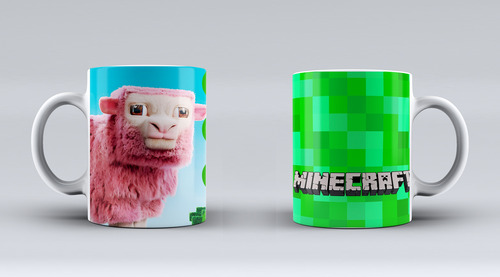 Tazas Personalizadas - Minecr. - Lote * 10 -ideal Souvenir
