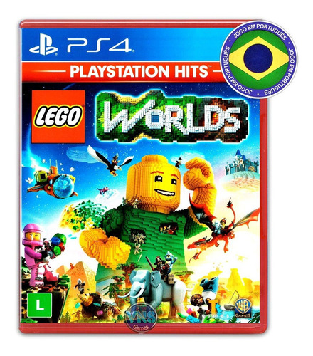 Lego Worlds - Ps4 - Playstation 4 - Mídia Física - Novo