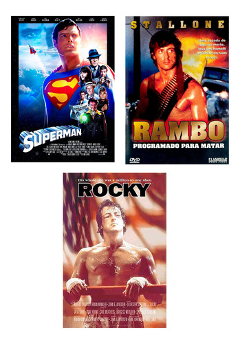 Superman + Rocky + Rambo - Dublagem Clássica De André Filho