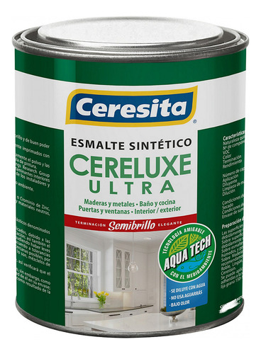 Esmalte Sintético 1/8gl Cereluxe Blanco Ceresita