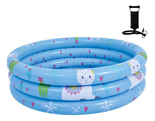 Piscina Inflable Azul Para Niños Juguetes Acuáticos Al Aire