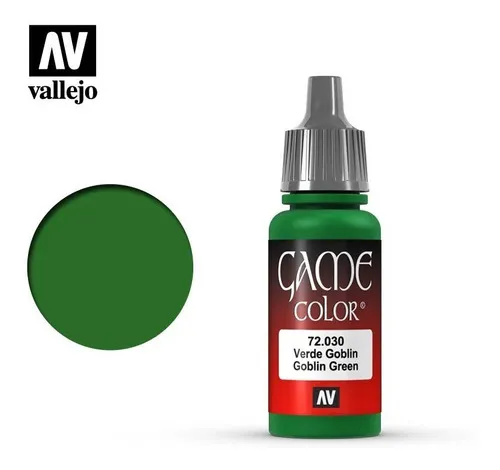 Colores Pinturas Acrilicas Game Color Vallejo Modelismo 17ml Color 72030 Verde Goblin-globlin Green