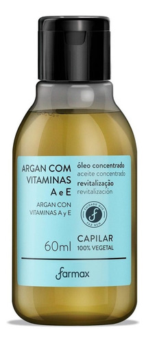 Óleo Argan Vitaminas A E E Farmax 60ml