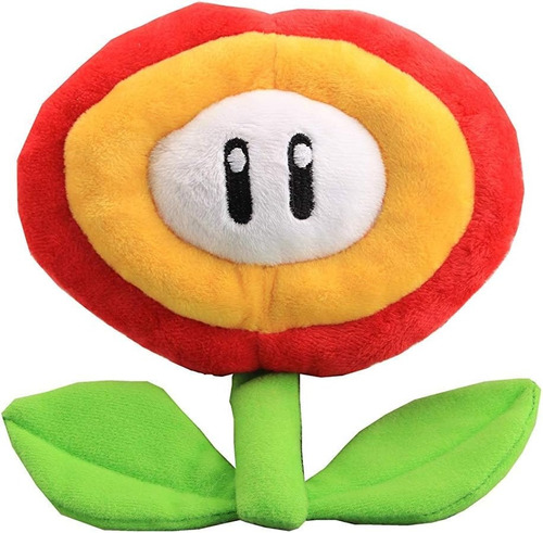 Peluche Flor De Fuego Super Mario Bros 16cm