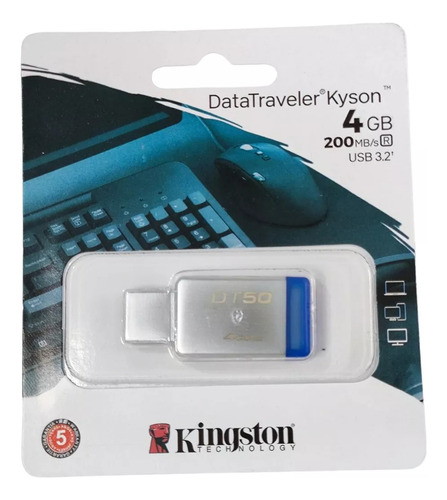 Memoria Usb Kingston Almacenamiento 4gb Datatraveler Exodia