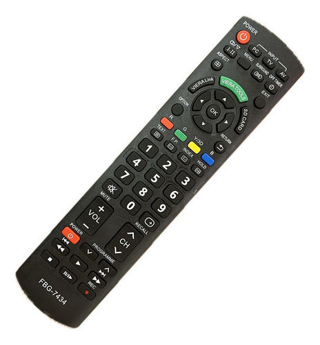 Controle Remoto Tv Compativel Panasonic Viera Fbg-7434
