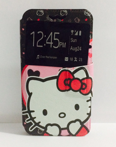 Funda Universal Kitty Deslizable Para Celular 7 X 13.2 Cm