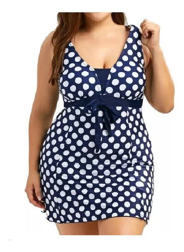 Malla Tankini Retro Entera Talle 3xl Larga Grande Especial