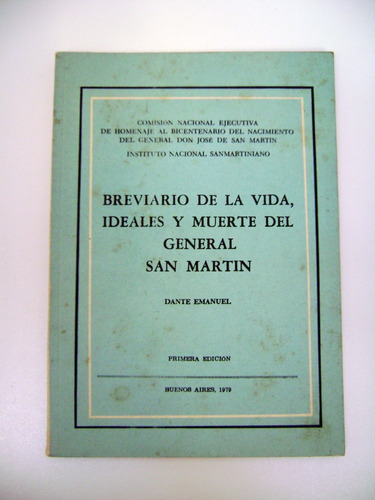 Breviario De La Vida Ideales Y Muerte De San Martin Boedo