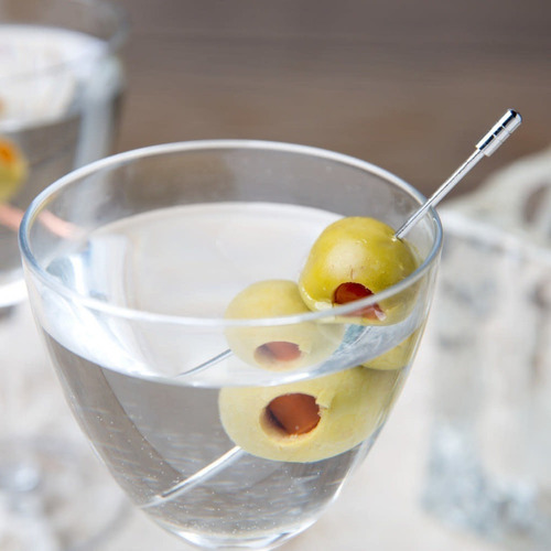 Imagen 7 de 9 de Pinche De Acero Inoxidable Para Coctelería Picadas Martini