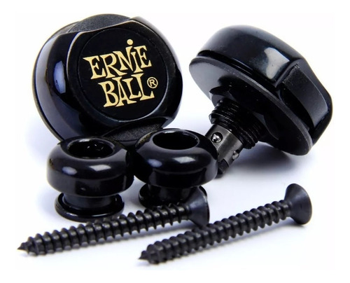 Strap Lock Traba Correa Super Lock Ernie Ball Negro