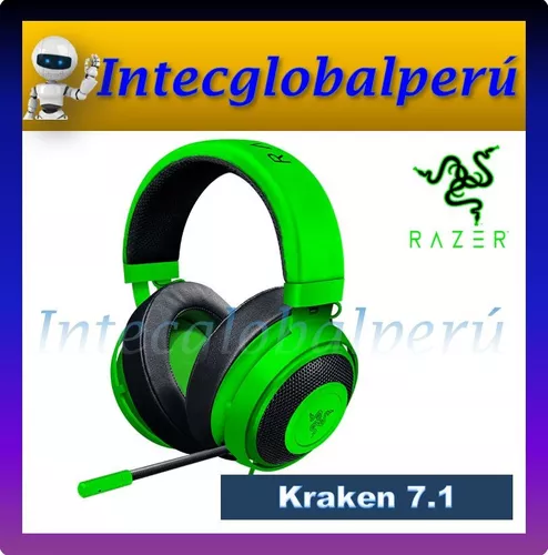 AUDÍFONOS RAZER KRAKEN MULTIPLATAFORMA SONIDO 7.1 VERDE