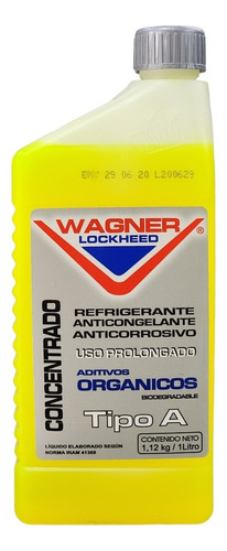 Refrigerante Anticongelante 1l Wagner Lockheed-amarillo