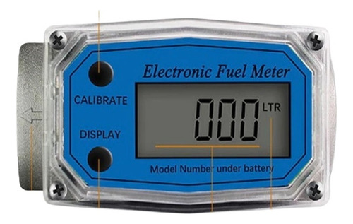 1.5 Medidor De Flujo Digital De Agua Portátil, Pantalla Lcd
