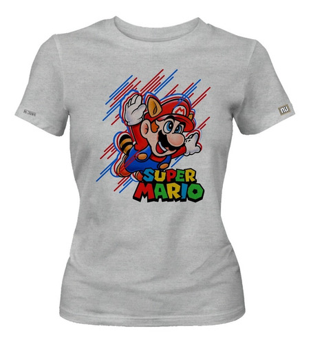 Camiseta Súper Mario Bros Videojuego Dama Mujer Ikrd