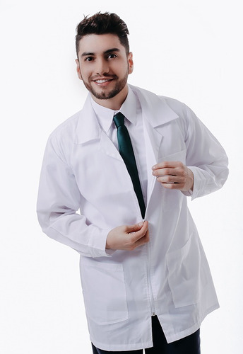 Imagen 3 de 6 de Combo Adultos Bata Laboratorio + Gafas Seguridad Mundocute