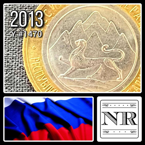 Rusia - 10 Rublos - Año 2013 - Y #1470 - Ossetia-alania