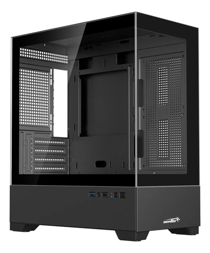 Gabinete Sentey H30 Black, Vidrio Templado Lateral Y Frontal