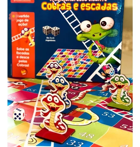 JOGO COBRAS E ESCADAS EM MADEIRA CARLU - 1550