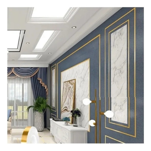 Fita Adesiva Decoração Cobre 50 Metros X 2cm Parede Piso Coral-claro 50 Metros De Fita Para Decoração Metalizada Para Paredes, Pisos, Armários, Fantasias E Afins.