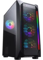 Comprar Gabinete Gamer Cougar Mx410 Mesh-g Rgb Vidrio Templado 4 Fan Color Negro