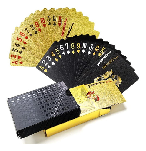 2 Mazos De Juego Impermeable, Tarjeta De Póker De Plástico