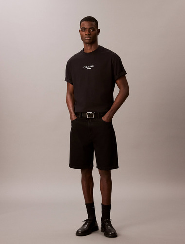 Playera Negro Calvin Klein Jeans Logotipo Hombre