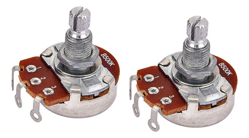 Potenciómetro De Sonido De 2 Piezas De Cobre B500k,