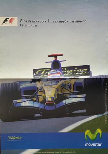 Poster Fernando Alonso Formula 1, Ez2ca