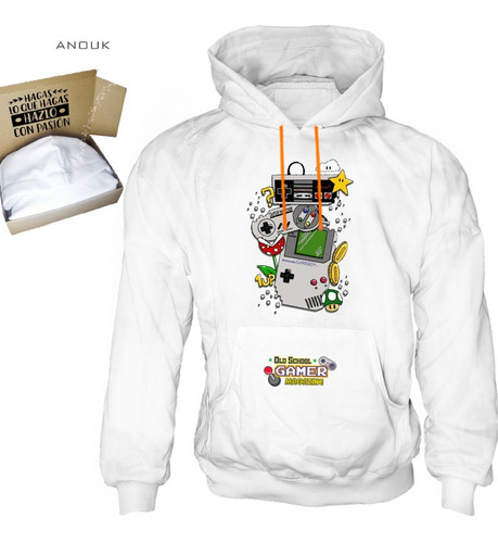 Imagen 7 de 10 de Buzo Hoodie Personalizado Saco Gamer Clasico Play Unisex R4