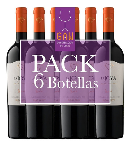 6 Gran Reserva Merlot La Joya (despacho Gratis En Santiago)