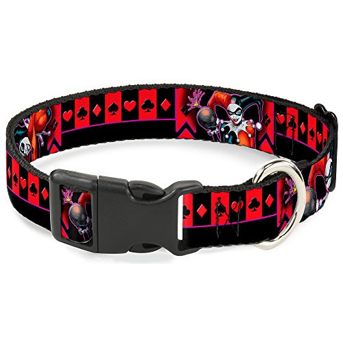 Collar Clip Plástico, Motivos De Harley Quinn, Negro/p...