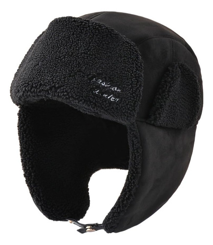 Sombrero Ushanka Hombre Orejeras Piel Para Esquiar Color Talle Diseño De La Tela