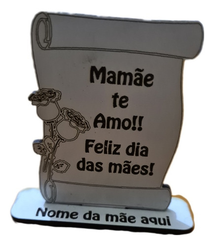 25 Lembranças Dia Das Mães Personalizado Mdf Branco